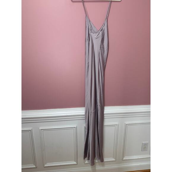 Show Me Your Mumu Tuscany Maxi Slip Dress Satin Size Large - Picture 8 of 8